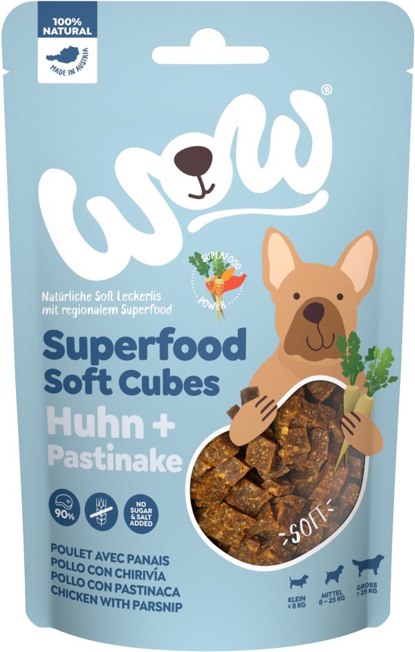 WOW Superf S-Cubes Huhn+P 150g