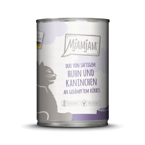 MjAMjAM Katze DUO Hühnchen+Kaninchen+Kürbis 400gD