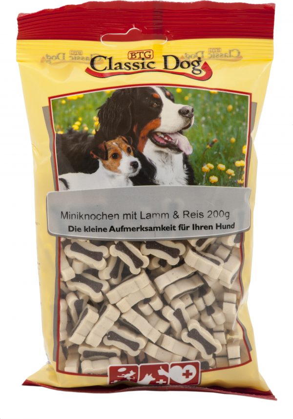 Classic Snack Miniknochen Lamm Reis 200g