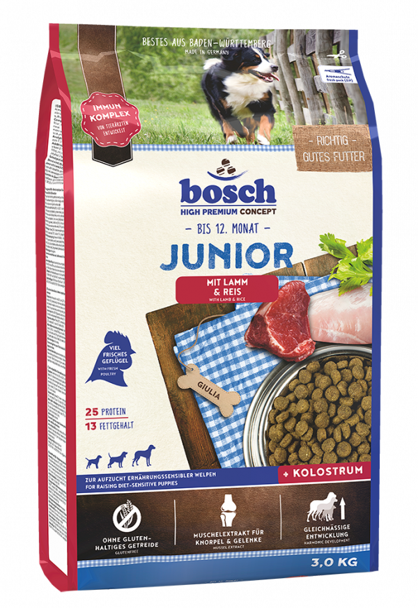 Bosch Junior Lamm+Reis 3kg