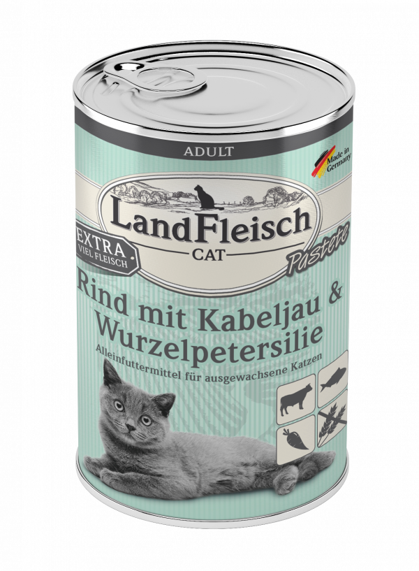 Landfleisch Cat Past Rind+Kabel.400gD